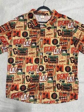 San Francisco Giants Beat LA Aloha Hawaiian Shirt Men’s XL | SF Giants MLB